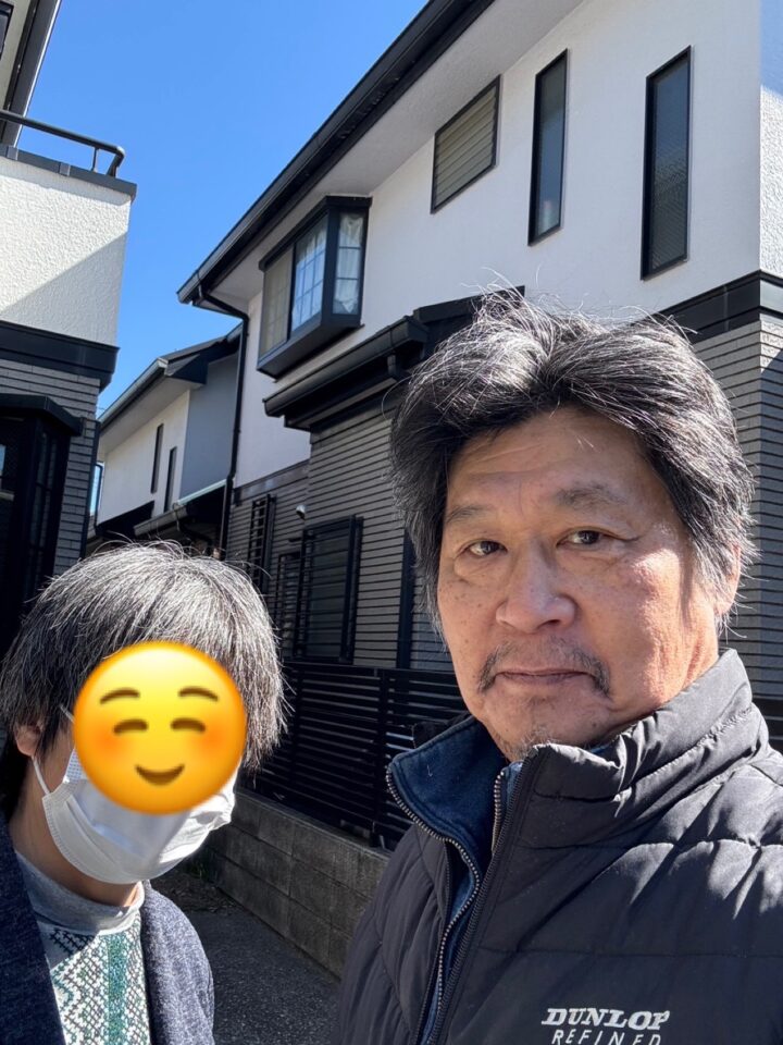 作業後のお客様との写真