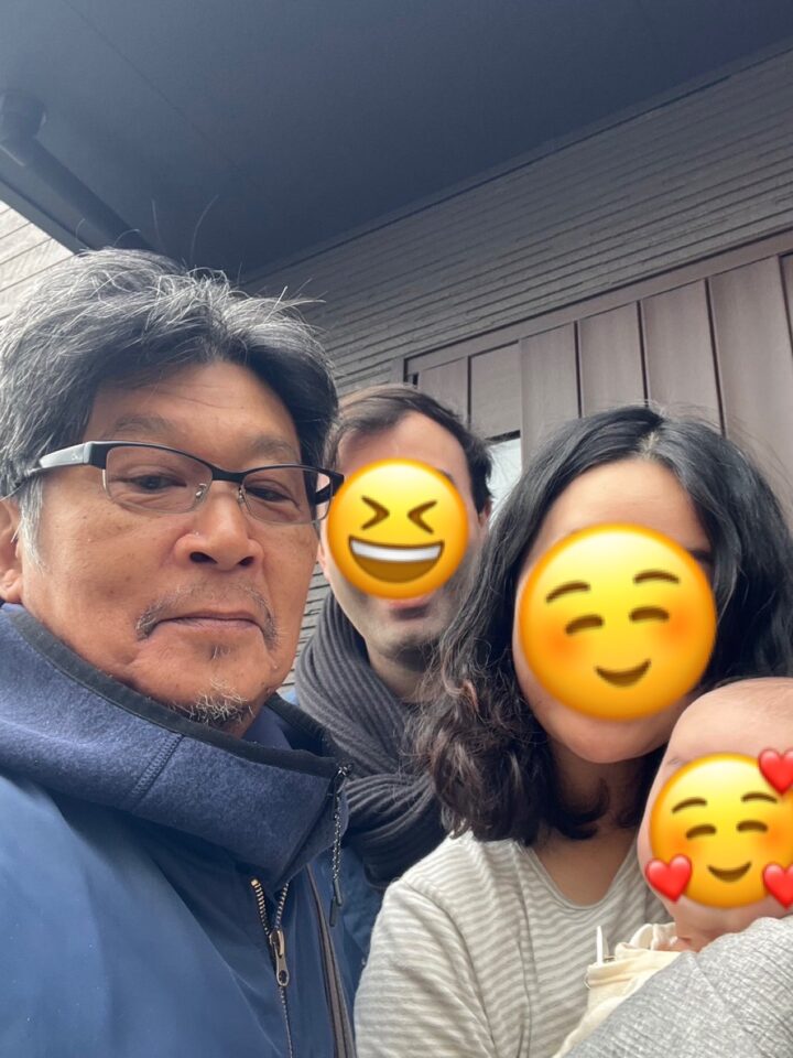作業完了後の不用品回収後のお客様との写真